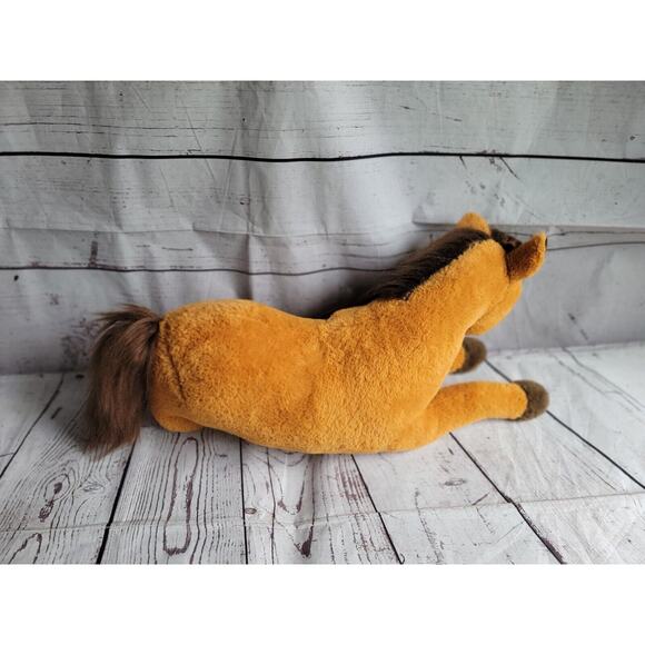 SPIRIT Plush Horse Large 20 Inch Brown Laying Stuffed Animal Dreamworks Show - Picture 7 of 8